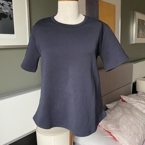 x Anthropologie Chalmers Simple Blue Shirt Blouse with Thick Material SMALL - Picture 1 of 8